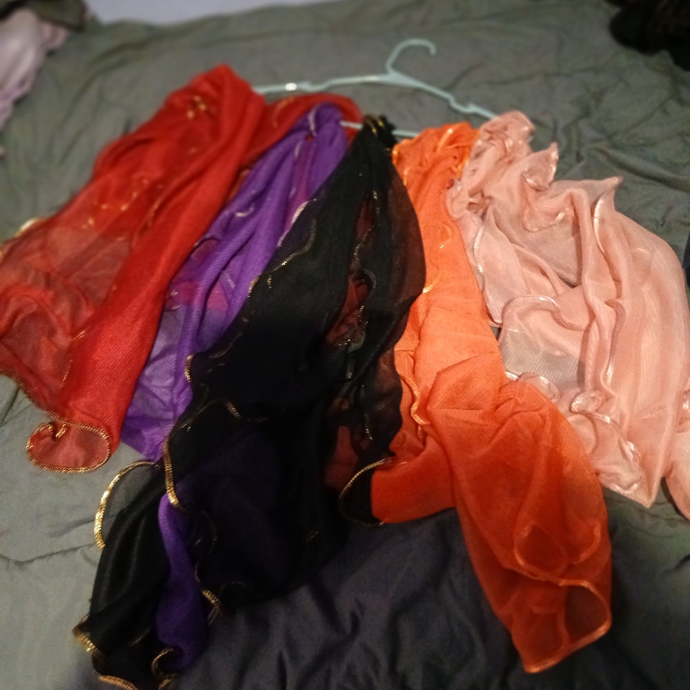 Colorful Sheer Scarves Collection